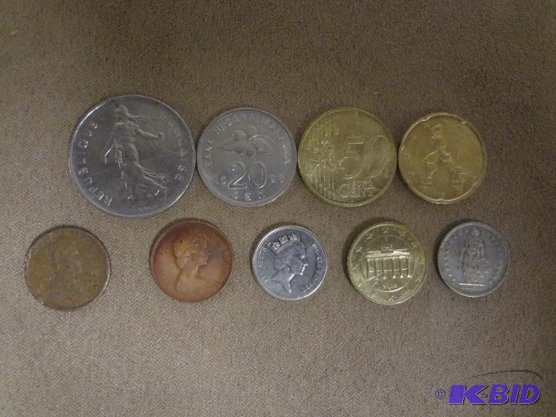 (8) Mixed Foreign Coins...