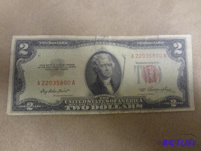 1953 Red Seal $2 Bill...