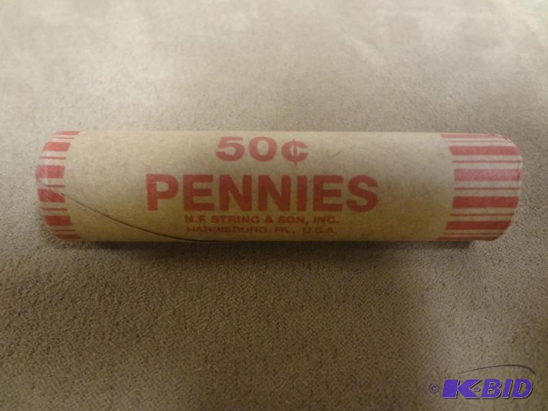 Roll Of (50) Mixed Date Lincoln Pennies...