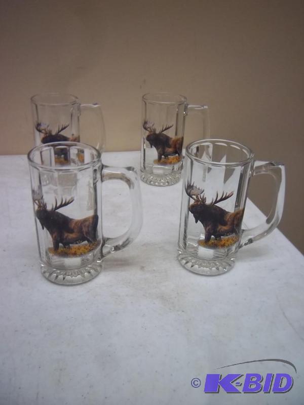 lot 135 image: Lot Of Moose Drinking Glasses...