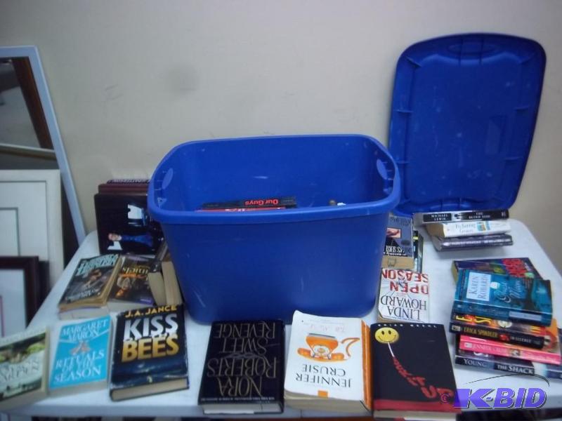 lot 166 image: Bin Of Novel Books...