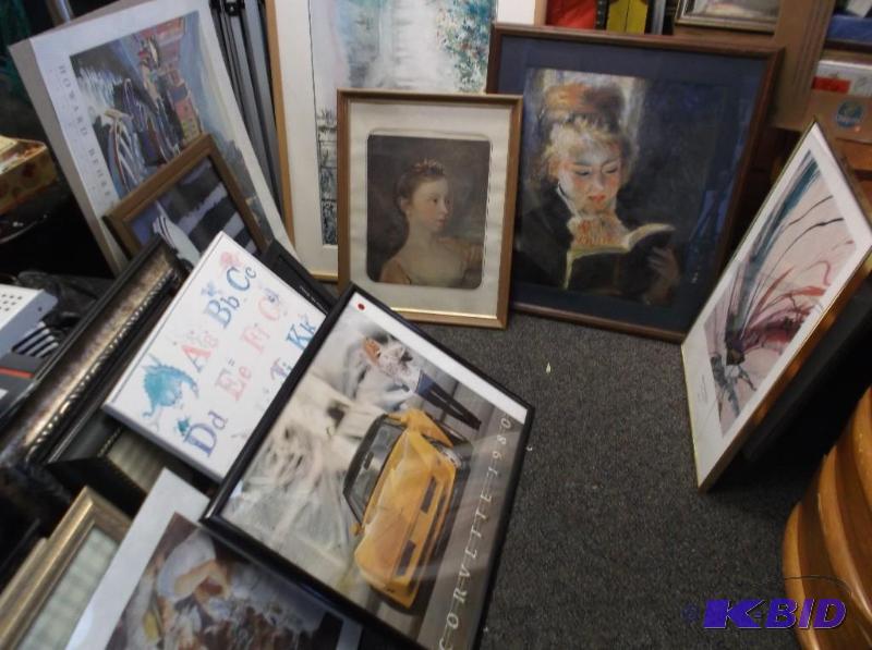 lot 57 image: Large Lot Of Frame Art And Pictures, Some Wea...