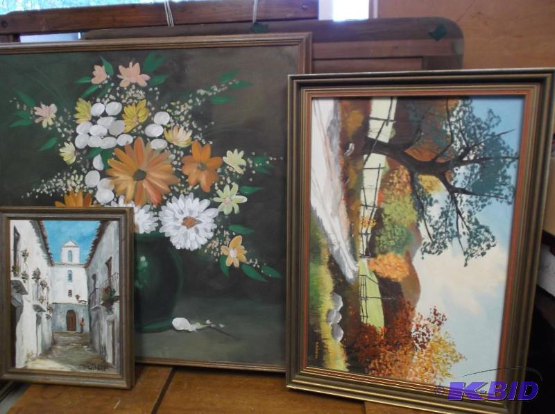lot 58 image: Three Framed&nbspArt Pictures...