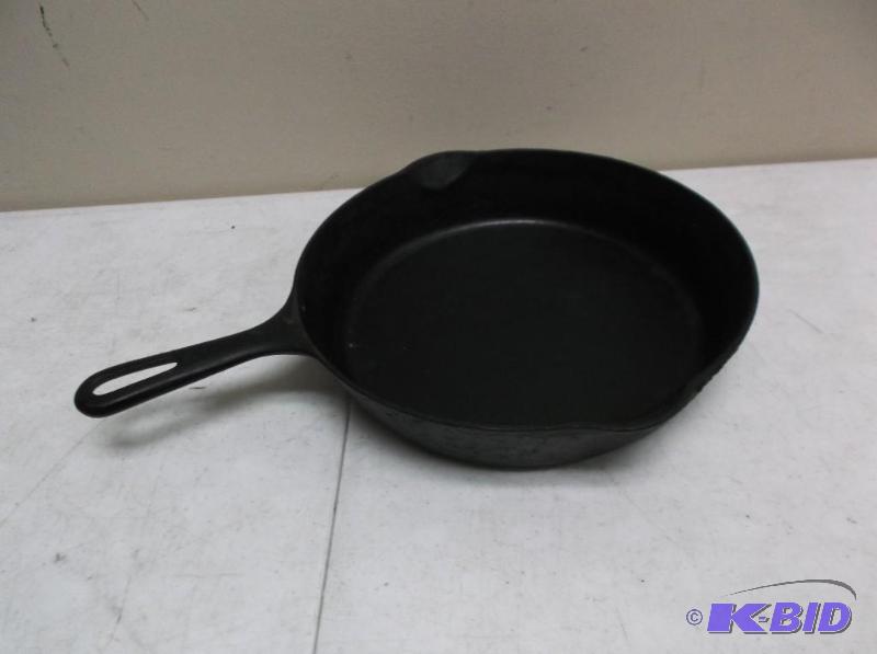 lot 63 image: Cast Iron Pan, Some Wear On Bottom...