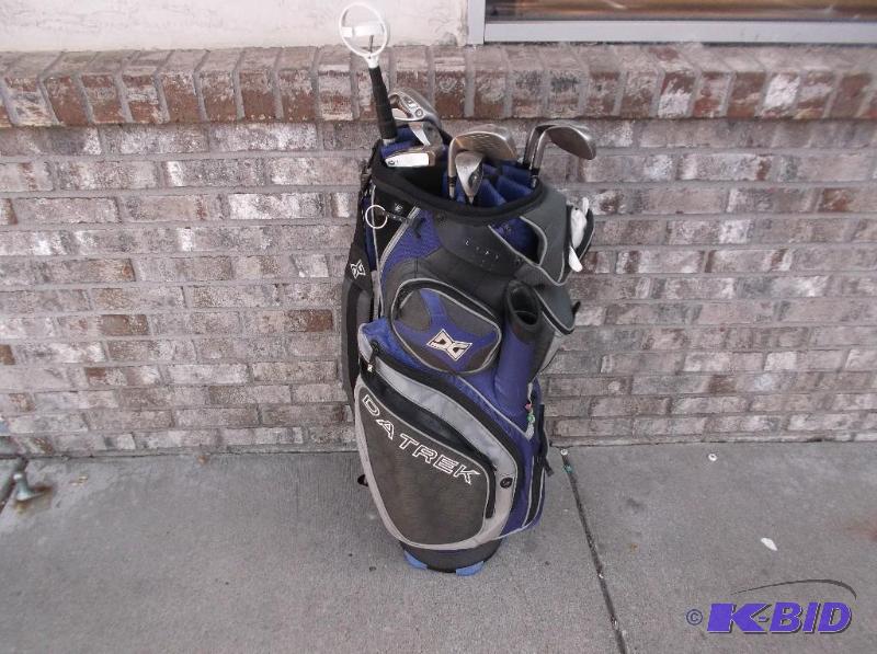 lot 73 image: Datrek Golf Bag, Some Wear, Some Clubs, One P...