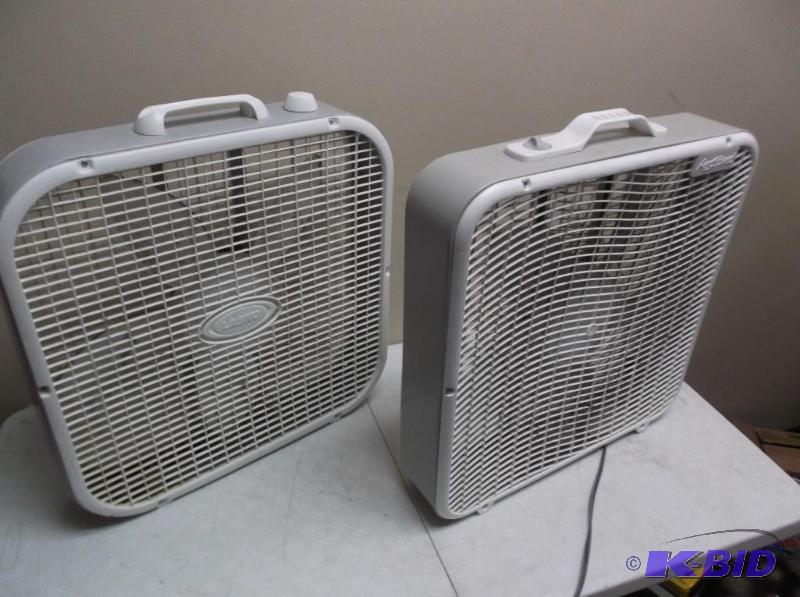lot 84 image: Pair Of Fans, Both Work, Very Dusty, Has Brok...