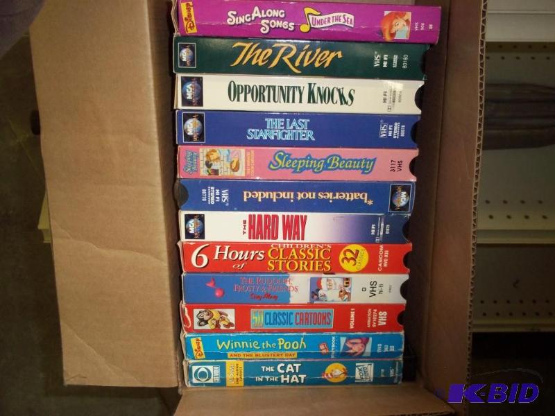 lot 102 image: VHS tapes