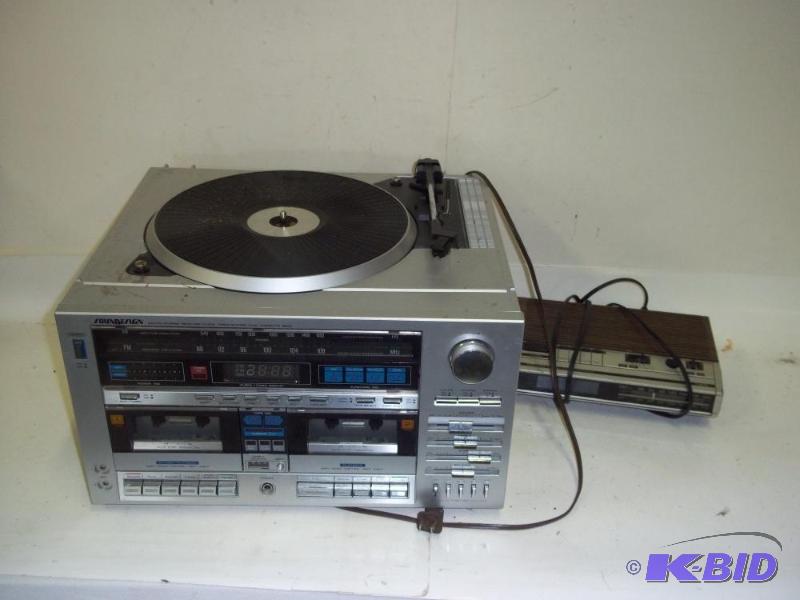 lot 127 image: Radio  Record player