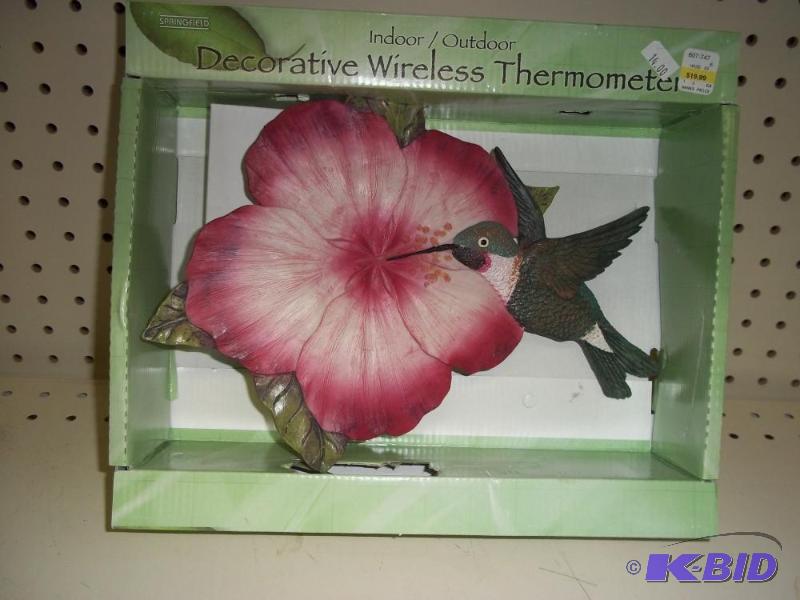 lot 293 image: New Decorative Wireless Thermometer