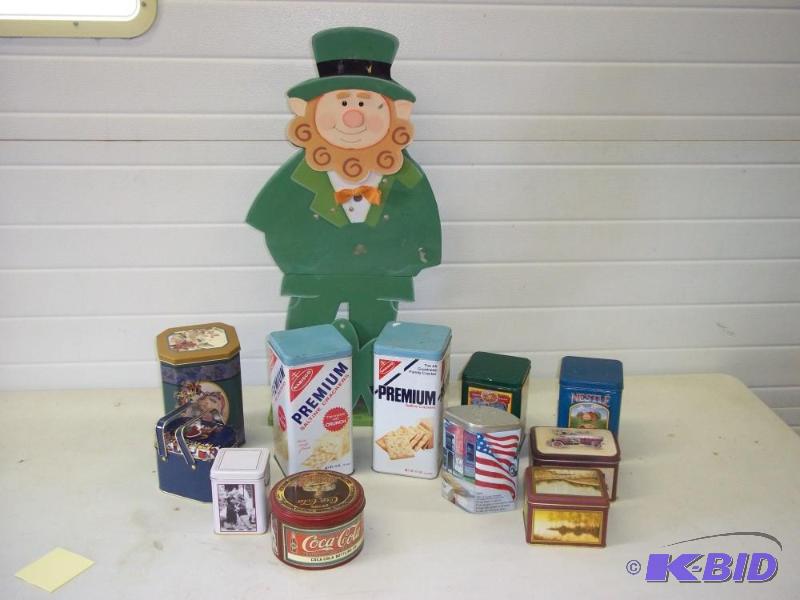 lot 297 image: Decor tins