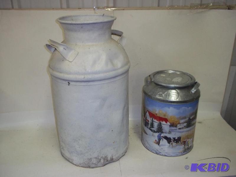 lot 64 image: Milk Cans