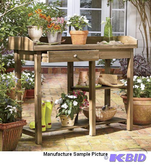 Potting Bench - Warm and contemporary, this b...