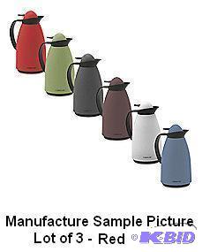 Lot of 3 Red&nbspFaberware One Liter Insulat...