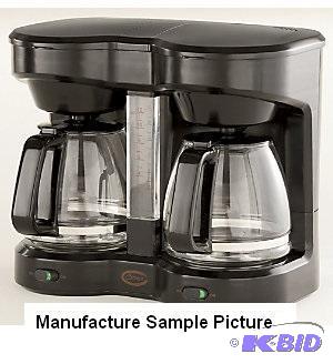 Black Dual Coffee Maker - Has separate pause ...