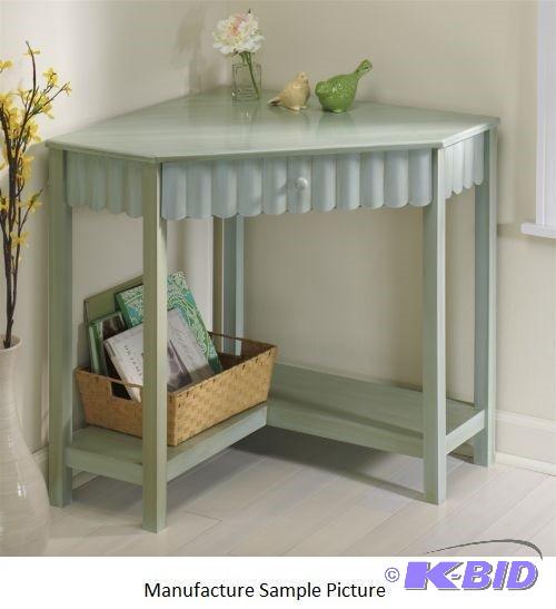 Green Scalloped Corner Desk - Add functional ...