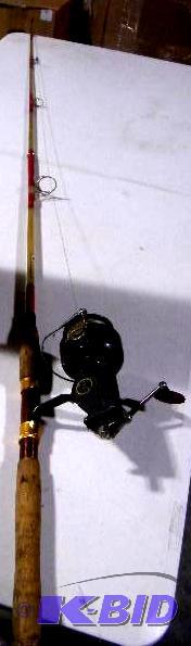 Large Antique Fishing Rod - Heavy duty - For ...