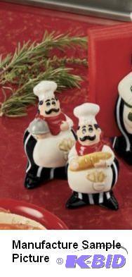 Chef Salt and Pepper Shaker Set - Hand-painte...