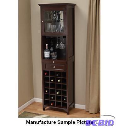 Tall Wine Cabinet - This mission-style cabine...