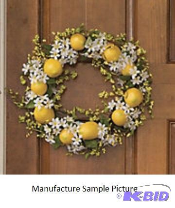 Lemon Wreath - Approximately 14&quot in diam...