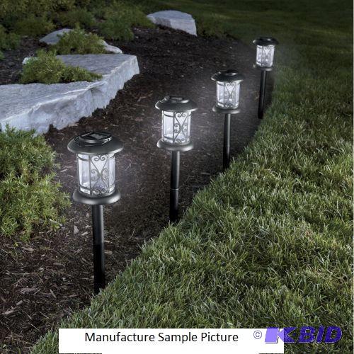 Four Piece Scrolled Solar Light Set - Easy-to...