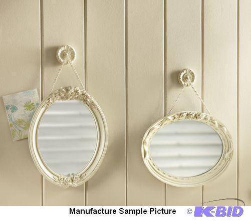 Set of 2 Mirrors - Each cast resin frame is a...