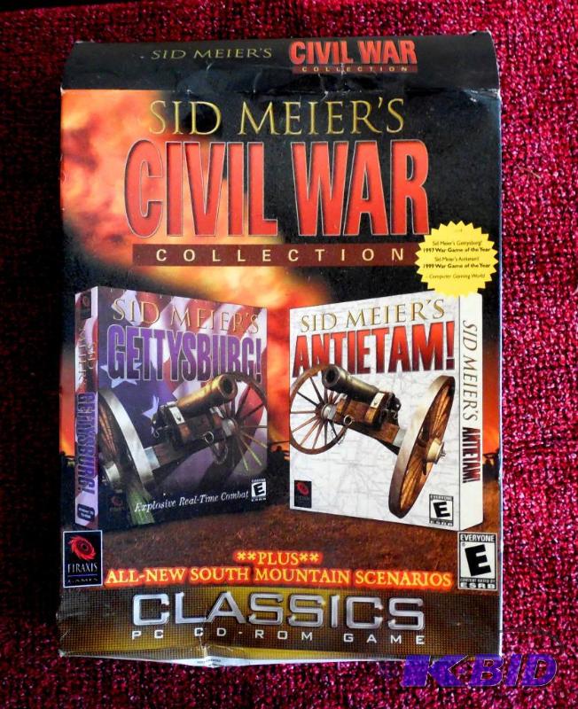 lot 8 image: Sid Meiers Civil War Collection PC Game Windows Computer CD-Rom