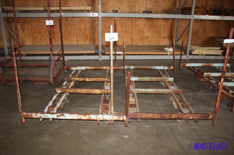 (2) Metal Lumber Carts 7x45&quot &nbsp...