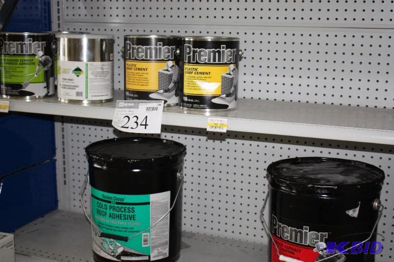 (2) Cold process adhesive, (2) plastic roof c...
