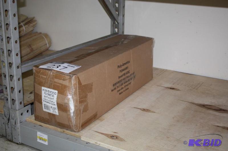 Box of woven reinforced poly sheeting...