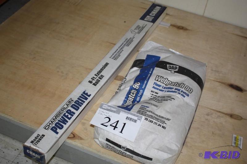 (1) Rail kit and (1) bay floor patch...