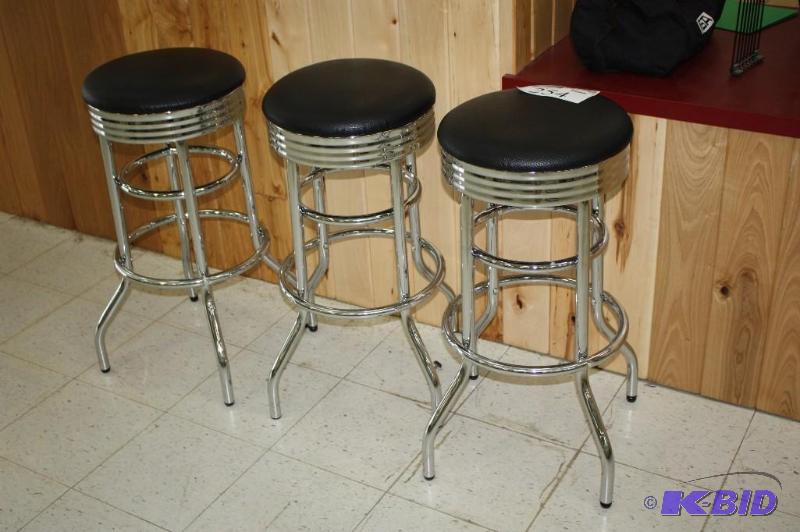 (3) Bar stools 14.5&quot Diam, 30&quot High...