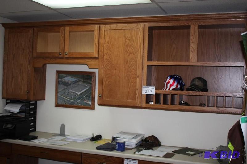 Oak cabinet 118&quotx39&quotx13&quot, cont...