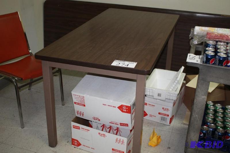 (2) 60&quotx30&quotx30 Wood laminate top ta...