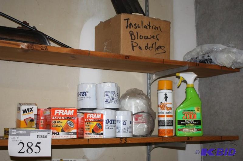 Shelf lot including an assortment of tools an...
