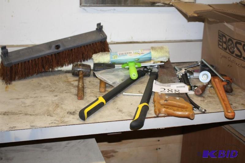 A collection of various tools including a bro...