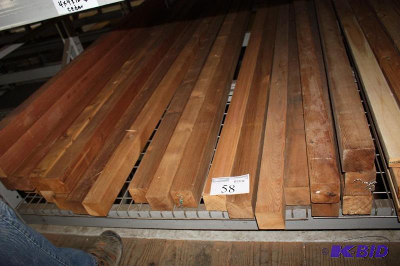 4x4 Cedar (6) 8, (6) 10, (6) 12, (4) 14, ...