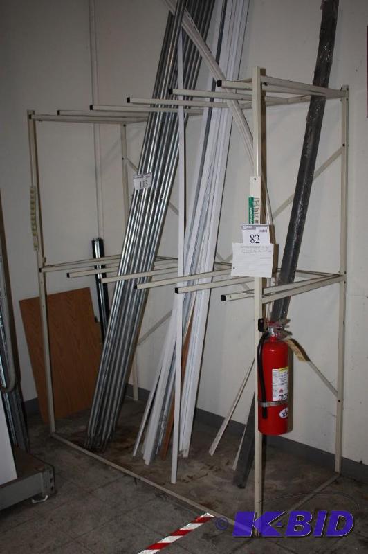 Metal Display Rack with dividers 82&quot Hig...
