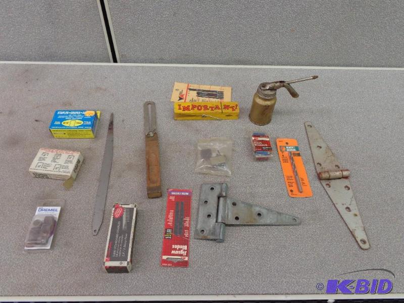 Hinges, Jigsaw Blades, and More Assorted Hing...