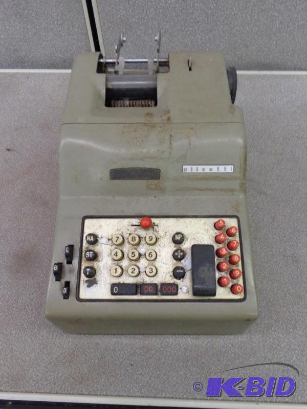 Olivetti Adding Machine All Pieces Appear Acc...