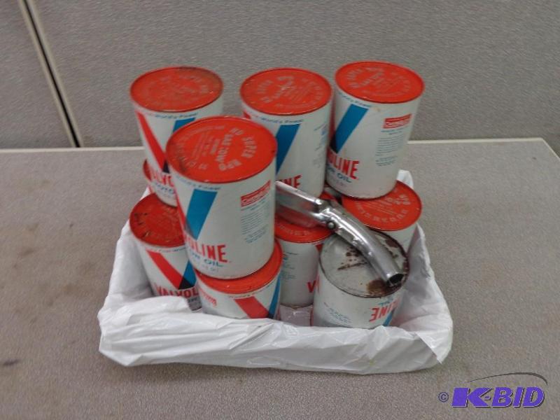 Vintage Valvoline Oil Cans SAE 10W Detergent ...