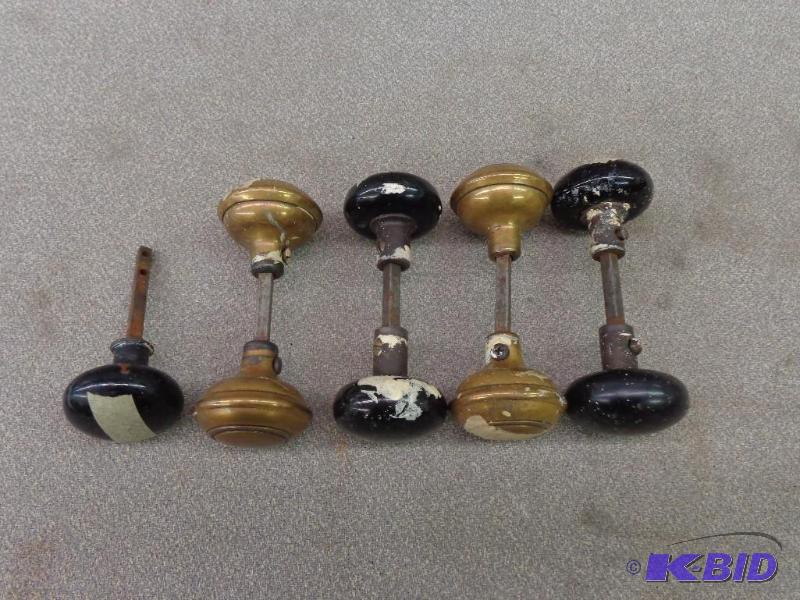 Lot of 4 Antique Door Knobs 5&quot to 5.5&qu...