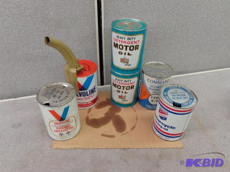 Assorted Vintage Oil Cans Original Command Ty...