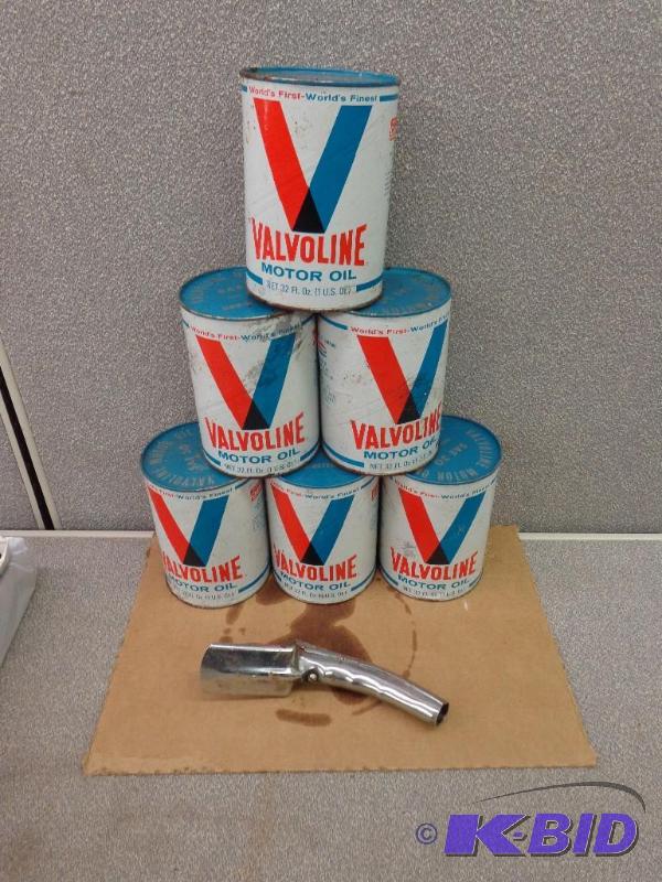 Vintage Valvoline&nbsp1 Quart Oil Cans SAE 3...