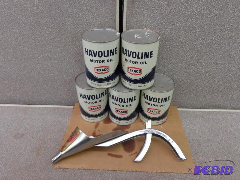 Havoline&nbspTexaco Motor Oil Cans&nbsp 1 U...