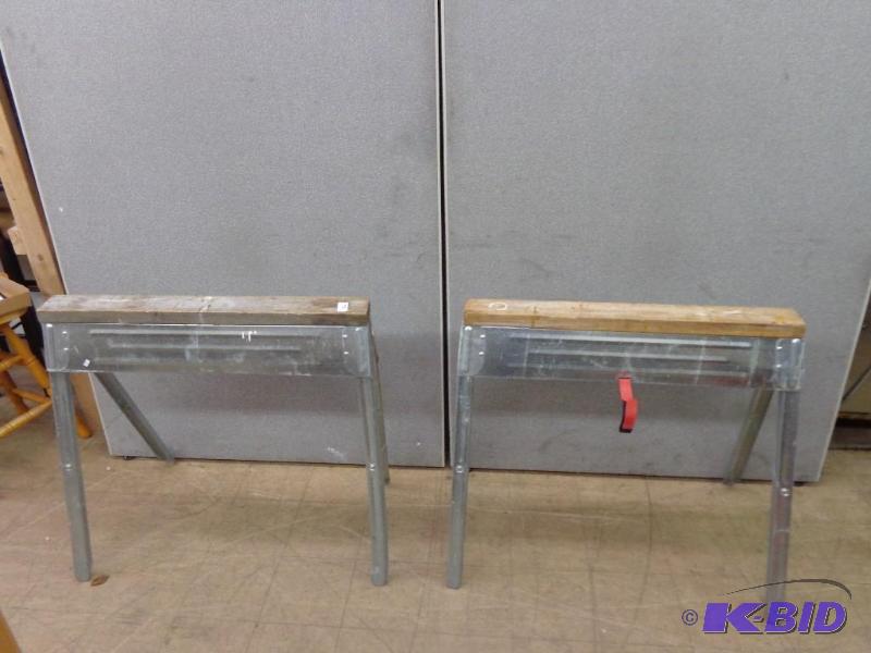 Folding Sawhorses 36&quot Tall x 33&quot Lo...