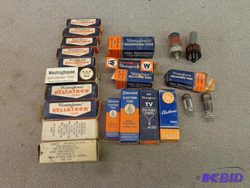 Assorted Westinghouse Electronics Tubes 6EM7,...