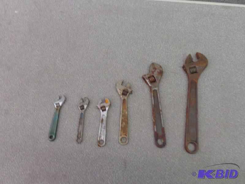Lot of 6 Crescent Wrenches 4&quot &nbspArti...