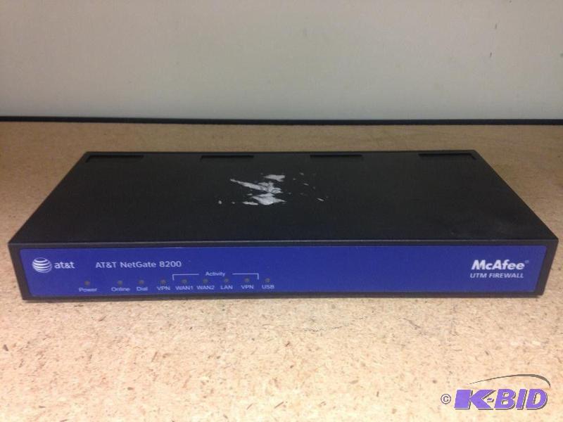 lot 26 image: McAfee AT&ampT NetGate 8200 VPNFirewall SG8...