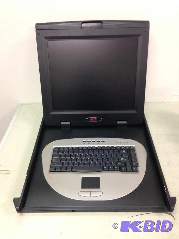 lot 30 image: APC Rack LCD 17" Monitor with Keyboard a...