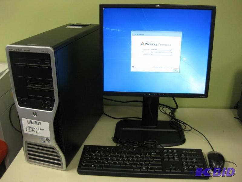 lot 5 image: Dell Precision T3400 Desktop Computer Runs W...